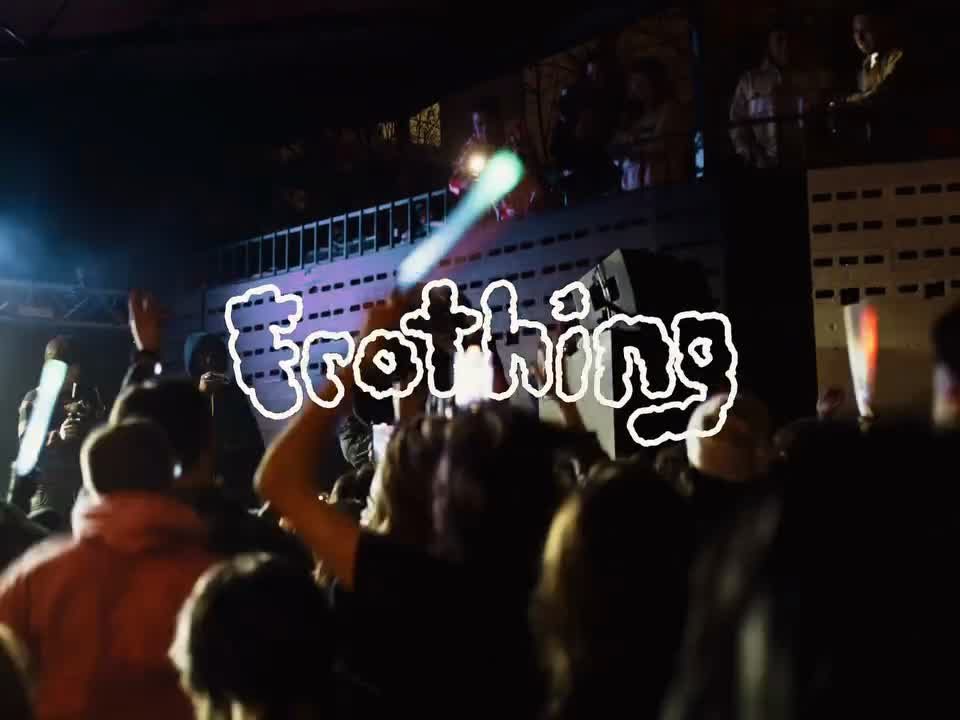 Frothing Fest crowd at night