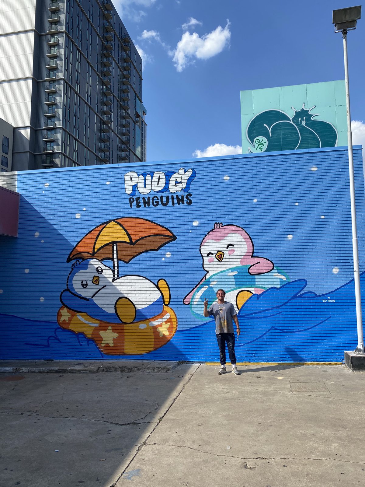Pudgy Penguins mural